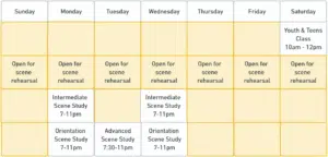 BHP Class Schedule and Tuition